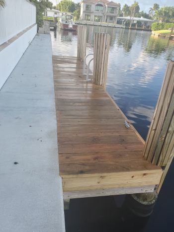 Deck Staining in Lake Worth Beach, FL.