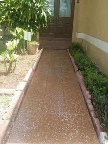 Epoxy Painting of Walkway in Hollywood, FL