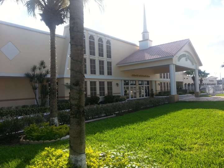 Exterior Commercial Painting of a church in Miami, FL