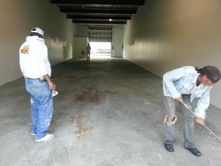 Before Garage Floor Painting in Fort Lauderdale, FL